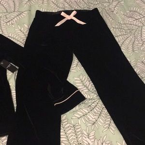 Black Bebe sleep set/ home set with rhinestones